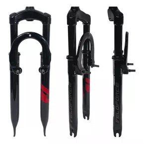 GARFO SUSPENSÃO ARO 26 ROSCA 21.1MM AÇO PRETA PIVO VELOFORCE