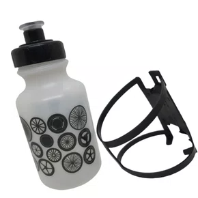 GARRAFA BIKE INFANTIL 300ML TRANSPARENTE C/SUPORTE