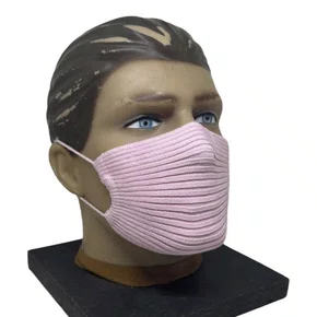 KIT 2 MASCARAS FACIAIS TRICOT UNISSEX ROSA LAVAVEL