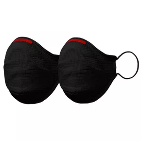 KIT 2 MASCARAS FIBER AIR FACIAIS UNISSEX LAVAVEL PRETA M