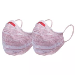 KIT 2 MASCARAS FIBER AIR FACIAIS UNISSEX LAVAVEL ROSE M