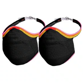 KIT 2 MASCARAS FIBER SPORT FACIAIS UNISSEX LAVAVEL PRETA #PR