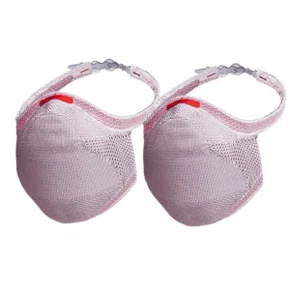 KIT 2 MASCARAS FIBER SPORT FACIAIS UNISSEX LAVAVEL ROSA P