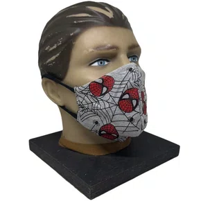 KIT 5 MASCARAS FACIAIS ALGODAO HOMEM ARANHA M LAVAVEL