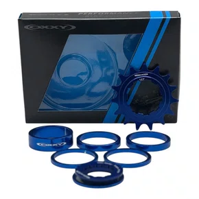 KIT SINGLE SPEED OXXY COG 15 DENTES WHEELING/GRAU AZUL
