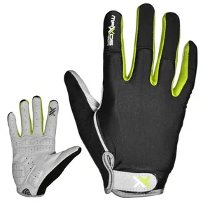 LUVA CICLISMO MATTOS RACING DEDO LONGO AMARELO NEON GEL