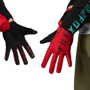 LUVA FOX RANGER DEDO LONGO VERMELHA TAM M