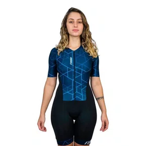 MACAQUINHO CICLISMO FEMININO FURBO LINK HT90 AZUL GG