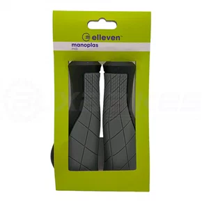 MANOPLA ELLEVEN ERGONOMICA BORRACHA PRETA/CINZA