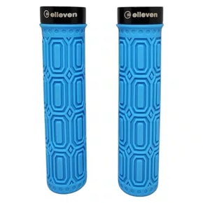 MANOPLA ELLEVEN MTB SILICONE PREMIUM 137MM COM TRAVA AZUL