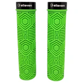 MANOPLA ELLEVEN MTB SILICONE PREMIUM 137MM COM TRAVA VERDE