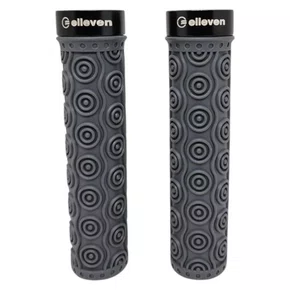 MANOPLA ELLEVEN MTB SILICONE PREMIUM 4 137MM COM TRAVA CINZA