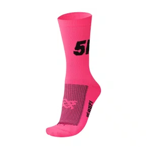 MEIA PARA CORRIDA E CICLISMO HUPI 5K ROSA