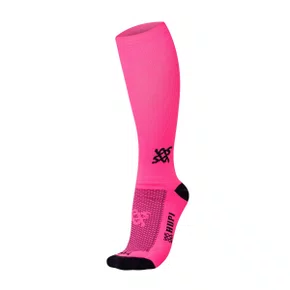 MEIA PARA CORRIDA E CICLISMO HUPI CANO LONGO ROSA LISA