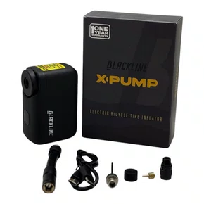 MINI BOMBA ELETRICA BLACKLINE X-PUMP 120PSI BICICLETA/MOTO