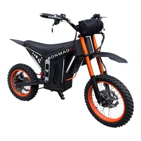 MOTO ELÉTRICA OFF-ROAD E-DIRT BIKE BONMAD PRETA 2000W