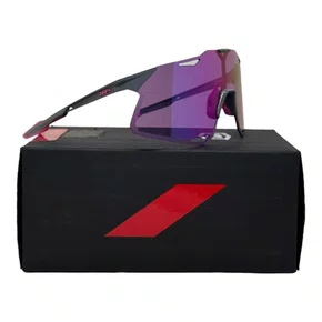 OCULOS 100% HYPERCRAFT CINZA CLARO/ROSA LENTE ROXA ESPELHADA