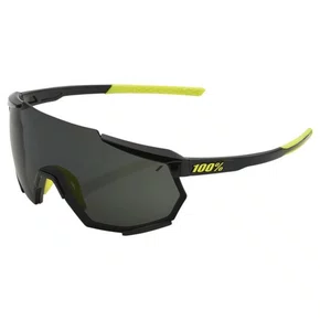 OCULOS 100% RACETRAP GLOSS BLACK SMOKE LENS