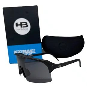 OCULOS CICLISMO HB EDGE MATTE BLACK LENTE GRAY