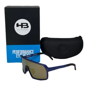 OCULOS CICLISMO HB GRINDER METALLIC BLUE LENTE GOLD CHROME