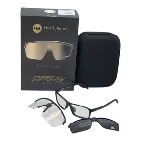 OCULOS CICLISMO HB PRESTO 2.0 MATTE BLACK GRAY/FOTOCROMATICO