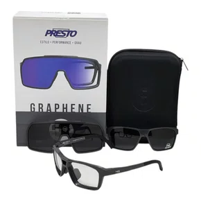 OCULOS CICLISMO HB PRESTO GRAPHENE LENTE BLACK GRAY