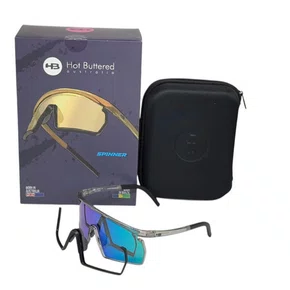 OCULOS CICLISMO HB SPINNER STEEL QUARTZ/BLACK GREEN CHROME