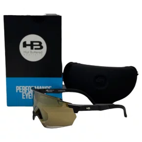 OCULOS ESPORTIVO HB FLARE MATTE BLACK LENTE GOLD CHROME
