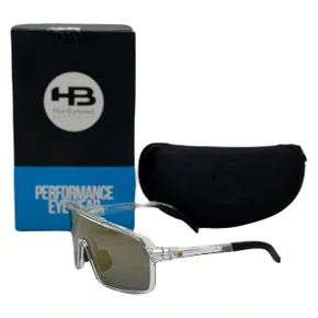 OCULOS ESPORTIVO HB GRINDER GLOSS CRYSTAL LENTE GOLD CHROME