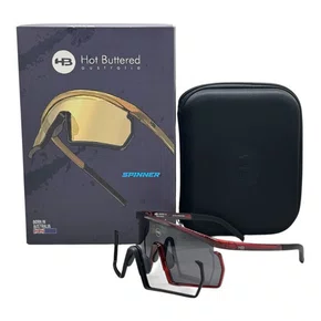 OCULOS ESPORTIVO HB SPINNER RED APPLE/WHITE LENTE GRAY