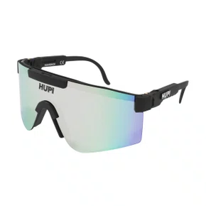 OCULOS ESPORTIVO HUPI MAVERICK PRETO LENTE PRATA ESPELHADO
