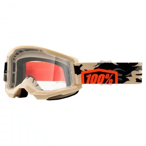 OCULOS GOGGLE 100% STRATA 2 CAMUFLADO LENTE TRANSPARENTE