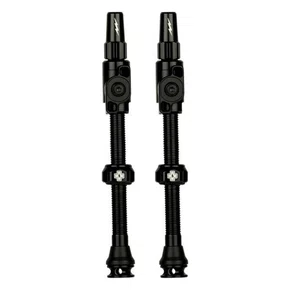 PAR VALVULA TUBELESS MUC-OFF BIG BORE LITE 60MM PRETA C/ REG