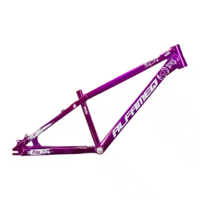 QUADRO ALFAMEQ FURIA ROXO CROMO ARO 26 WHEELING/GRAU TAM 13