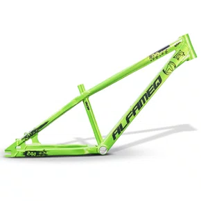 QUADRO ALFAMEQ FURIA VERDE ARO 26 WHEELING/GRAU TAM 13