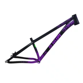 QUADRO HUPI STRIP PRETO/ROXO GANCHEIRA HORIZONTAL WHEELING