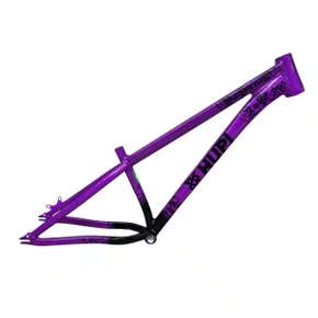 QUADRO HUPI STRIP ROXO/PRETO GANCHEIRA HORIZONTAL WHEELING