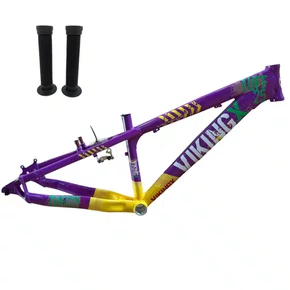 QUADRO VIKINGX ARO 26 DIRT TUFF X-25 ALUMINIO PRETO/AMARELO