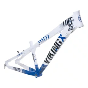 QUADRO VIKINGX TUFF X-25 ARO 26 BRANCO/AZUL WHEELING/GRAU