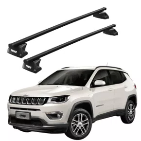 RACK THULE SQUAREBAR AÇO COMPLETO JEEP COMPASS