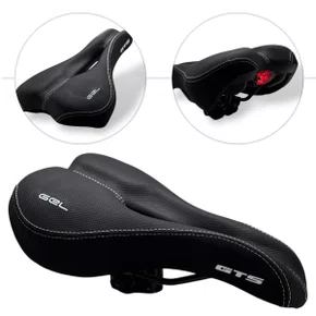 SELIM MTB GEL VAZADO COM LED EMBUTIDO GTS PRETO CONFORTO