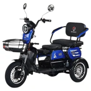 TRICICLO ELETRICO BONMAD BM942-28 1000W SUSPENSAO PRETO/AZUL