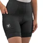 BERMUDA CICLISMO FEMININA FREE FORCE BASIC PRETA C/BOLSO GG