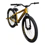 BICICLETA ALFAMEQ FURIA 244 DOURADA SINGLE WHEELING/GRAU