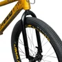 BICICLETA ALFAMEQ FURIA 244 DOURADA SINGLE WHEELING/GRAU