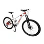 BICICLETA ARO 24 ELLEVEN MTB 8V C/SUSPENSAO CINZA/VERMELHO