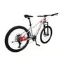 BICICLETA ARO 24 ELLEVEN MTB 8V C/SUSPENSAO CINZA/VERMELHO