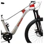 BICICLETA ARO 24 ELLEVEN MTB 8V C/SUSPENSAO CINZA/VERMELHO