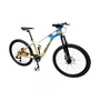 BICICLETA ARO 24 ELLEVEN MTB 8V C/SUSPENSAO LARANJA/AZUL