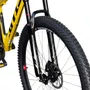BICICLETA ARO 29 GTI ROMA ALUM. 7V FREIO HIDRAULICO AMARELA